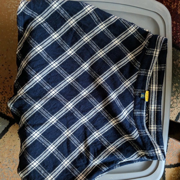 Prince and Fox Blue Plaid Skirt - Picture 2 of 3